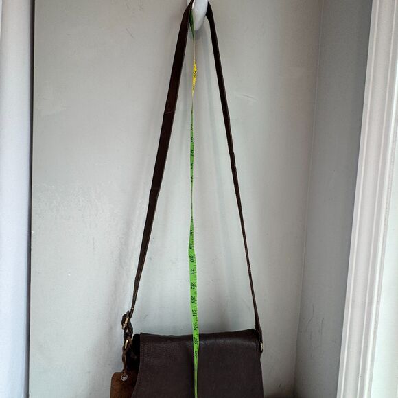 Vintage Rowallan Brown Leather Saddle-Bag Crossbody – Made in Scotland - Picture 5 of 14